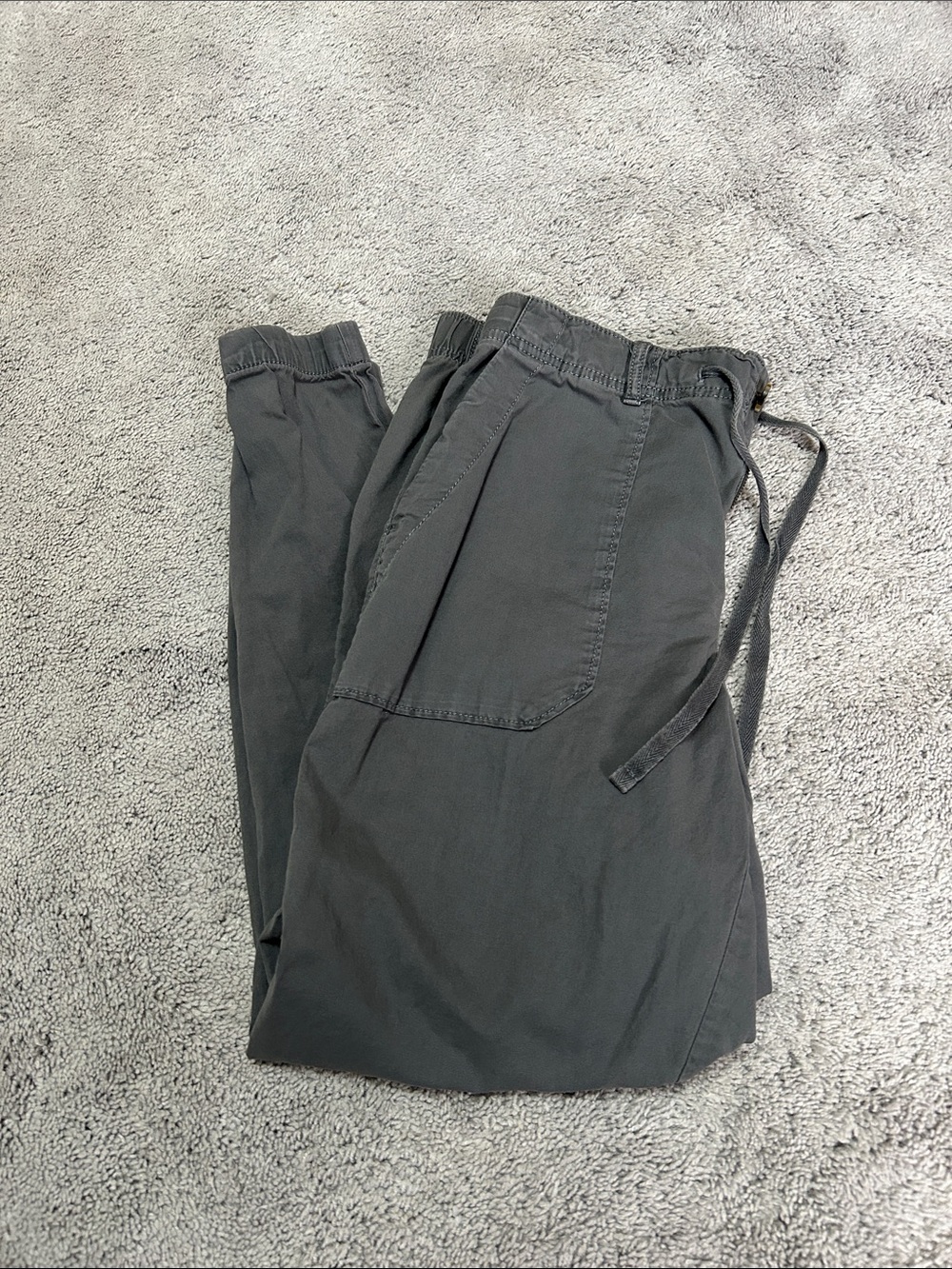 Sonoma Charcoal Gray Cropped Drawstring Ankle Pants